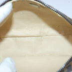 FENDI Zucca Canvas Pouch Brown Black Silverbs17760