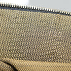 FENDI Zucca Canvas Vanity Hand Bag Brown Black goldbs17761