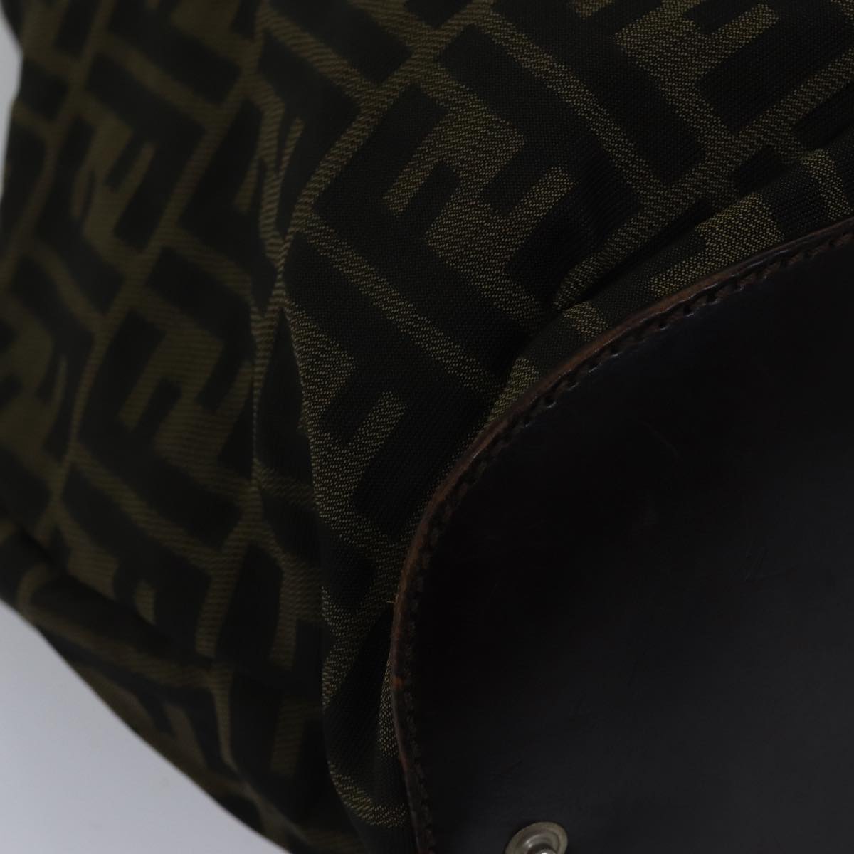 FENDI Zucca Canvas Tote Bag Brownbs17790