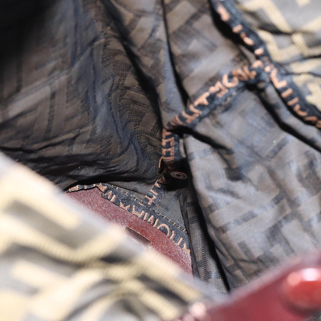FENDI Zucca Canvas Tote Bag Brownbs17790