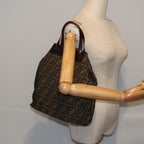 FENDI Zucca Canvas Tote Bag Brownbs17790