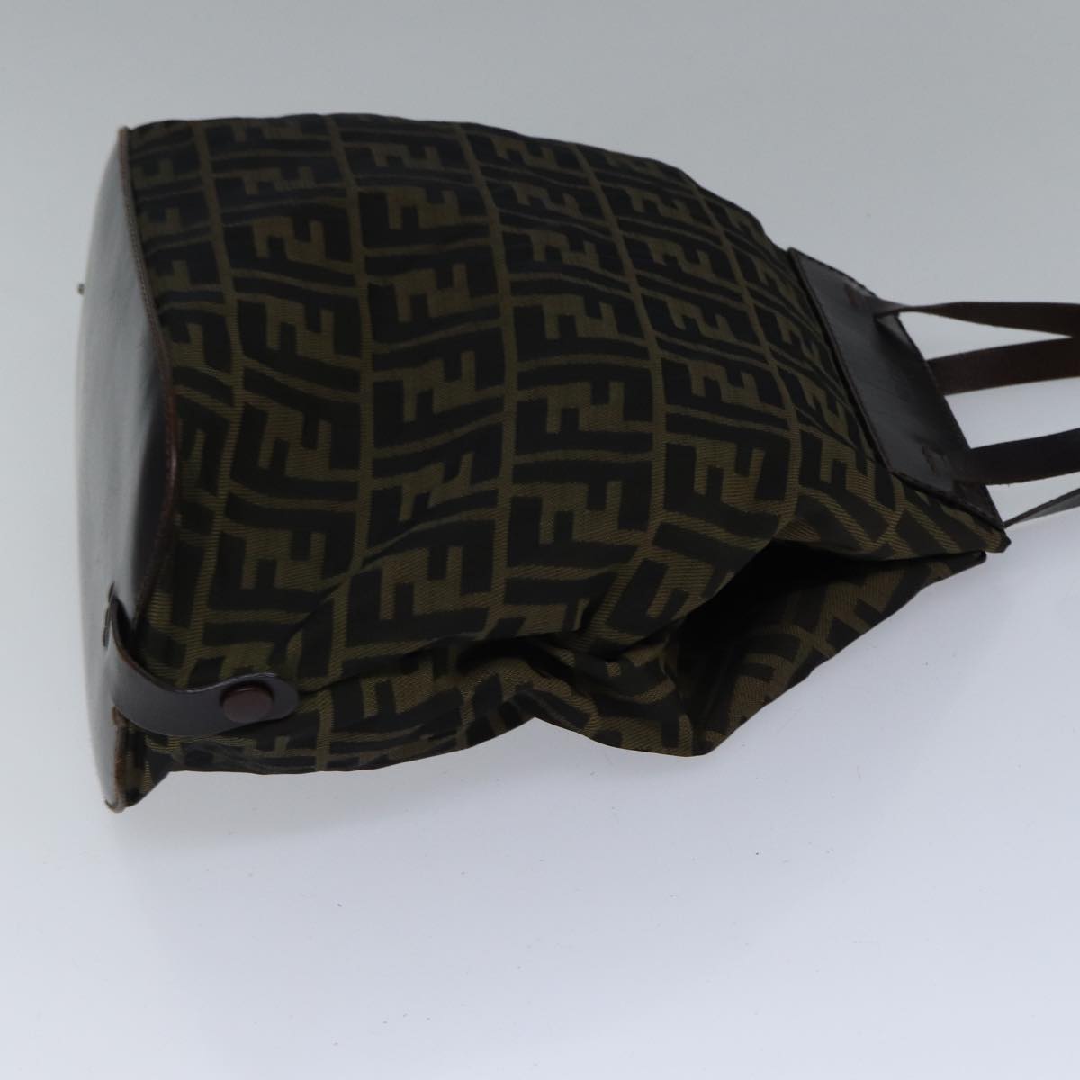 FENDI Zucca Canvas Tote Bag Brownbs17790