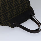 FENDI Zucca Canvas Tote Bag Brownbs17790