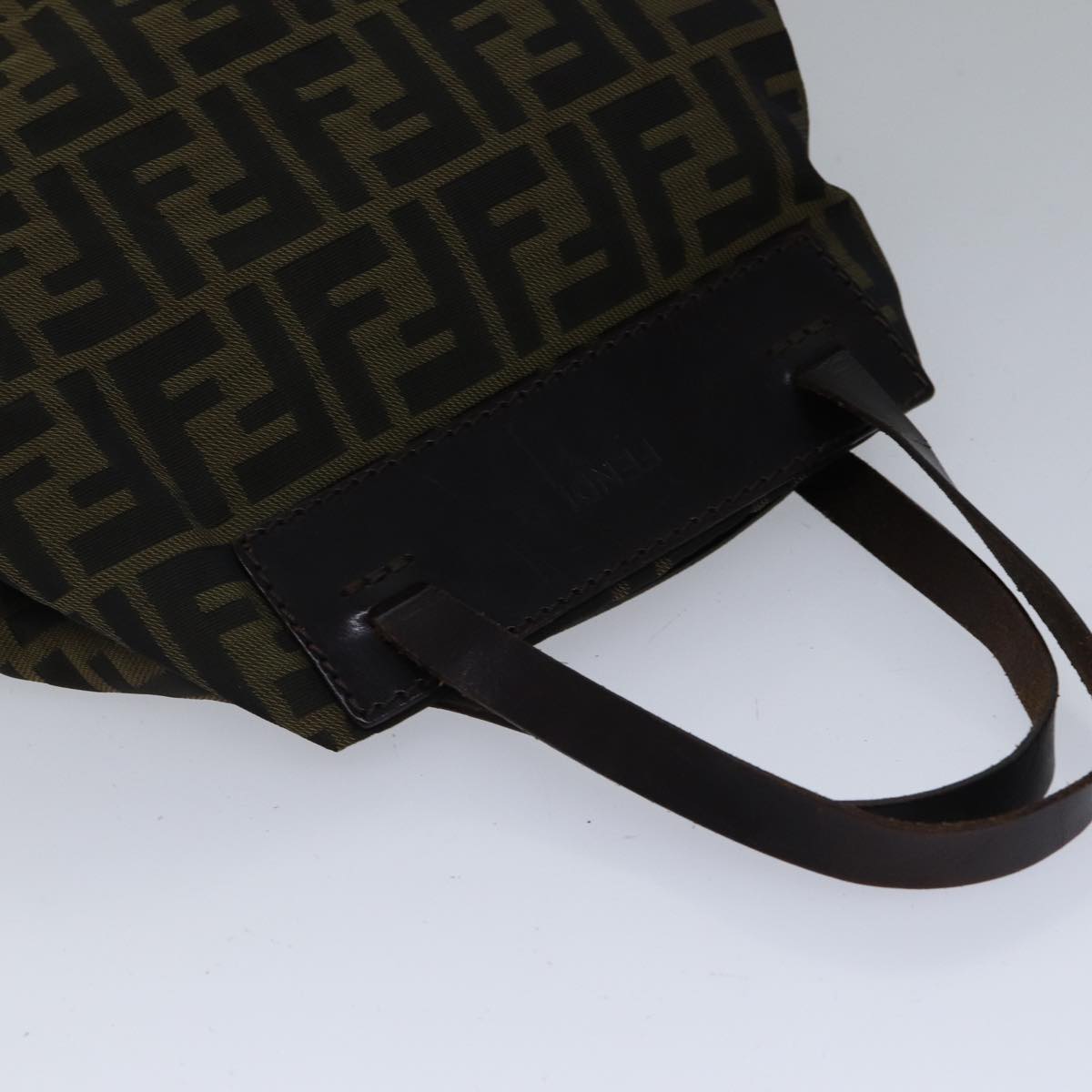 FENDI Zucca Canvas Tote Bag Brownbs17790