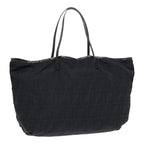 FENDI Zucca Canvas Tote Bag Nylon Blackbs18020
