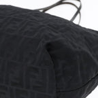FENDI Zucca Canvas Tote Bag Nylon Blackbs18020