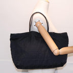 FENDI Zucca Canvas Tote Bag Nylon Blackbs18020