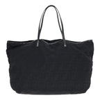 FENDI Zucca Canvas Tote Bag Nylon Blackbs18020