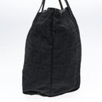FENDI Zucca Canvas Tote Bag Nylon Blackbs18020