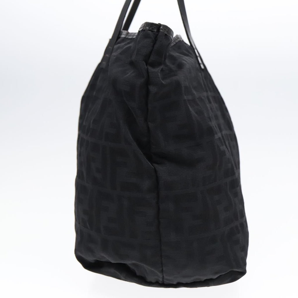 FENDI Zucca Canvas Tote Bag Nylon Blackbs18020