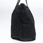 FENDI Zucca Canvas Tote Bag Nylon Blackbs18020