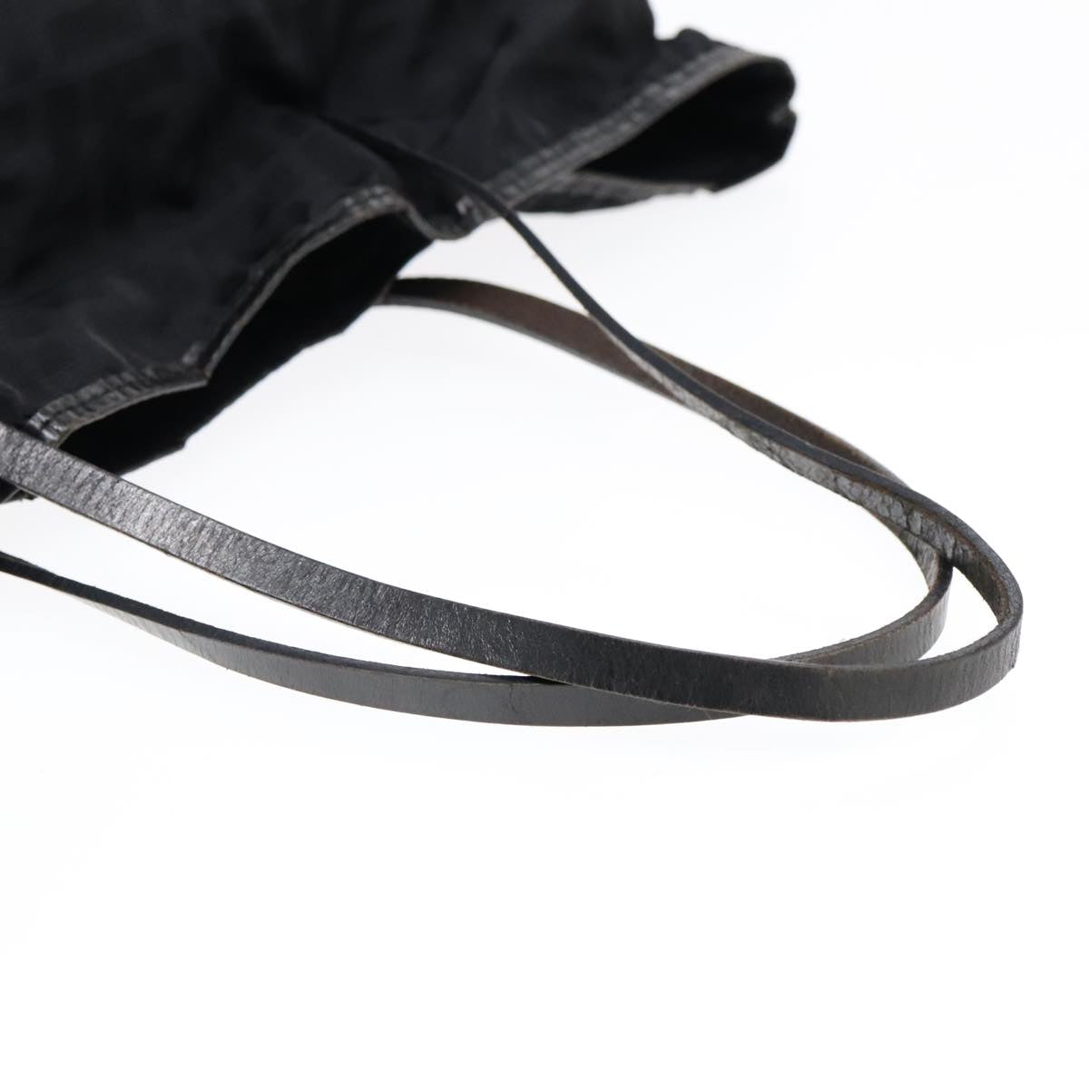 FENDI Zucca Canvas Tote Bag Nylon Blackbs18020