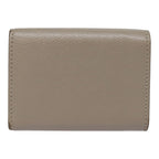 FENDI Compact Wallet Leather Beige Goldbs18278