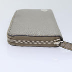 FENDI Celeria Long Wallet Leather Silverbs18313