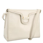 Chloe Shoulder Bag Leather White Gold bs19364