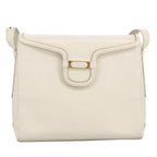 Chloe Shoulder Bag Leather White Gold bs19364