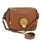 Chloe Indy Shoulder Bag Leather Brown Gold bs19389