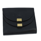 Chloe Wallet Leather Black Gold bs20082