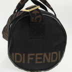 FENDI Mini Boston Bag Canvas Gold Blackbs20190