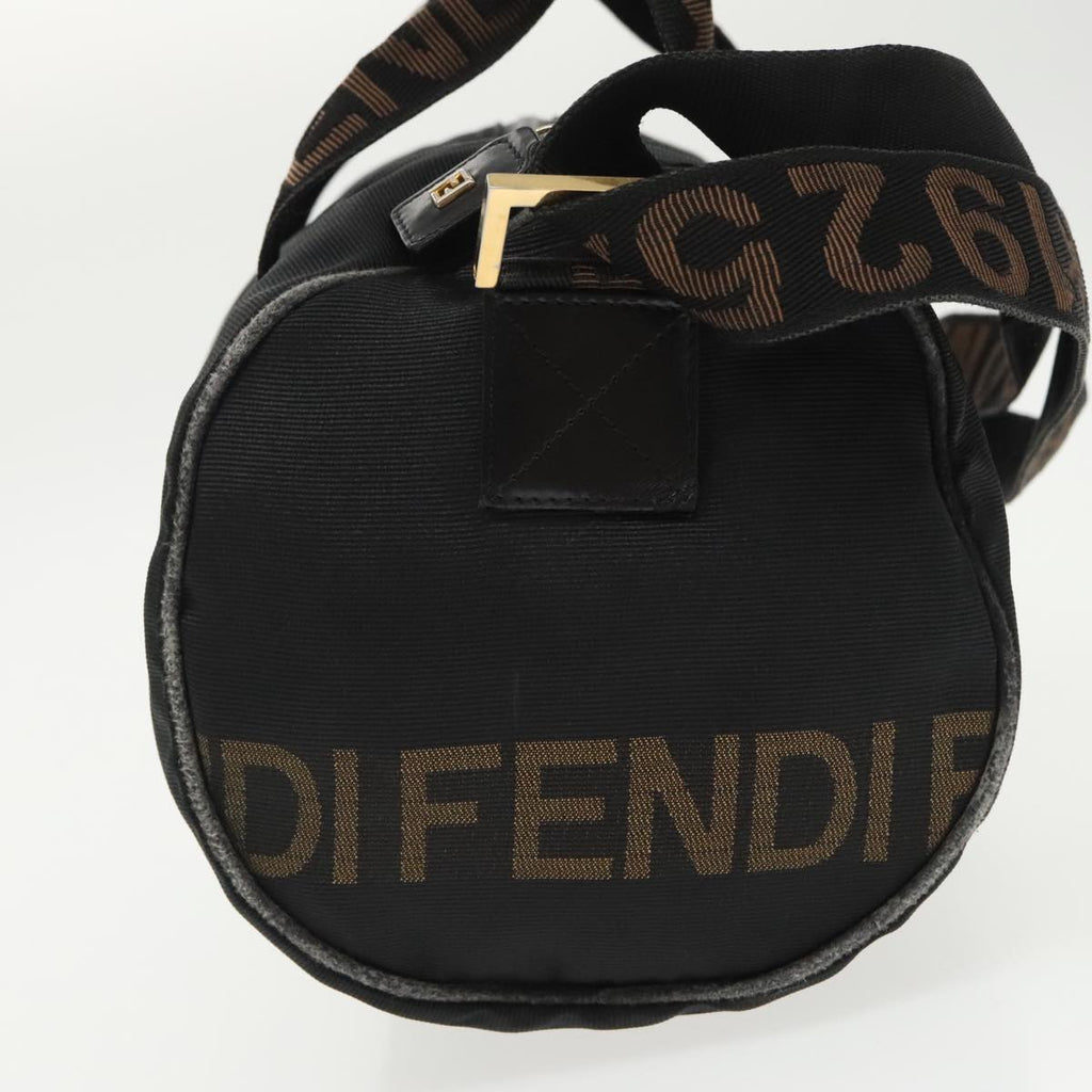 FENDI Mini Boston Bag Canvas Gold Blackbs20190