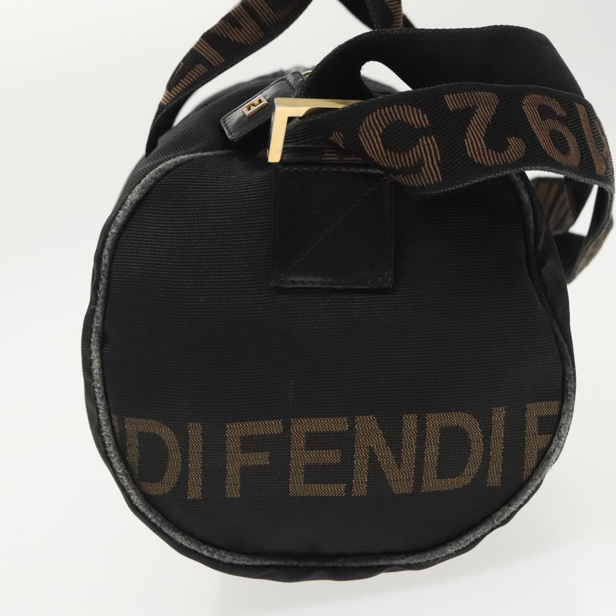 FENDI Mini Boston Bag Canvas Gold Blackbs20190