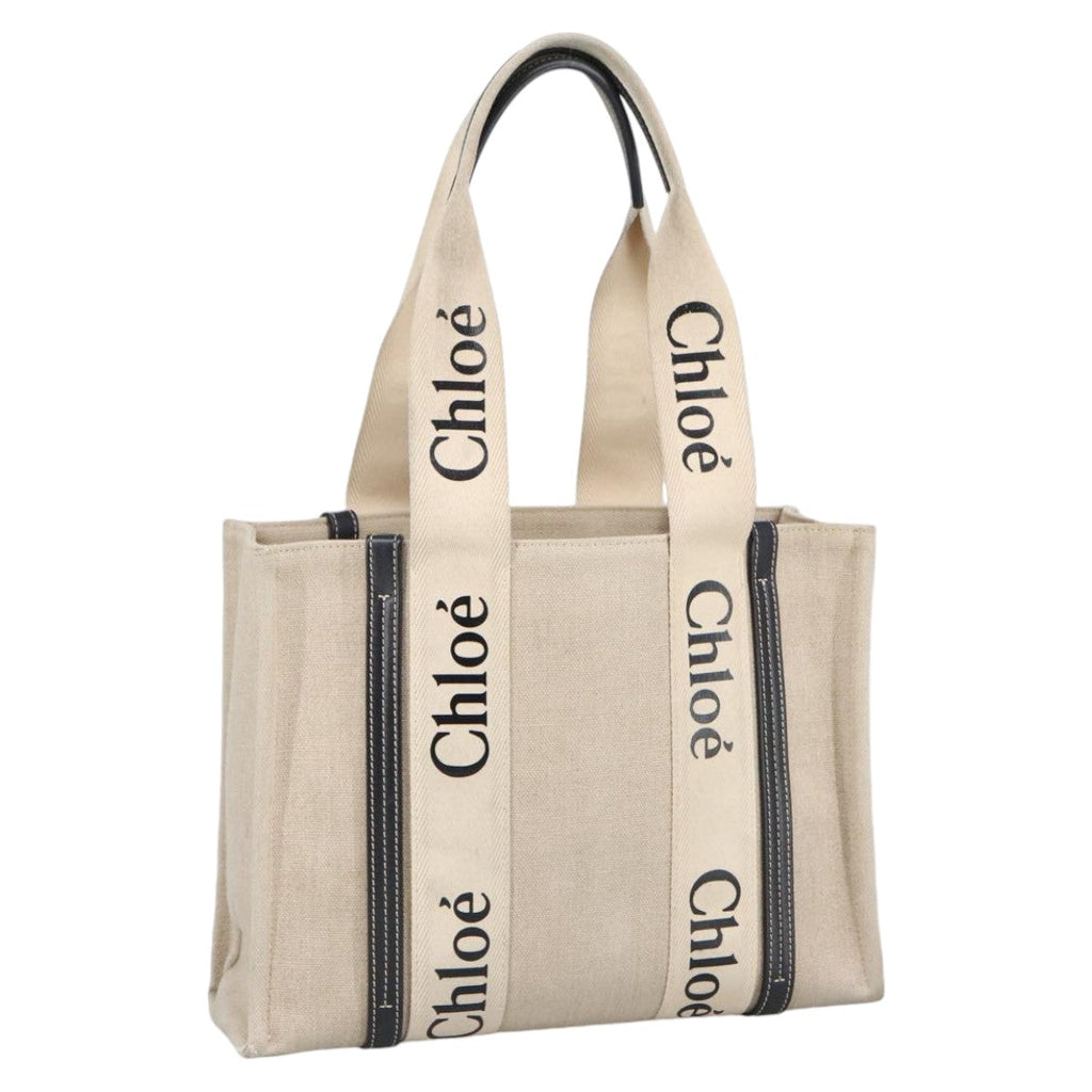 Chloe Hand Bag Canvas Beige bs20260