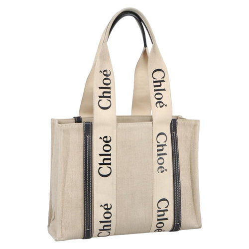 Chloe Hand Bag Canvas Beige bs20260