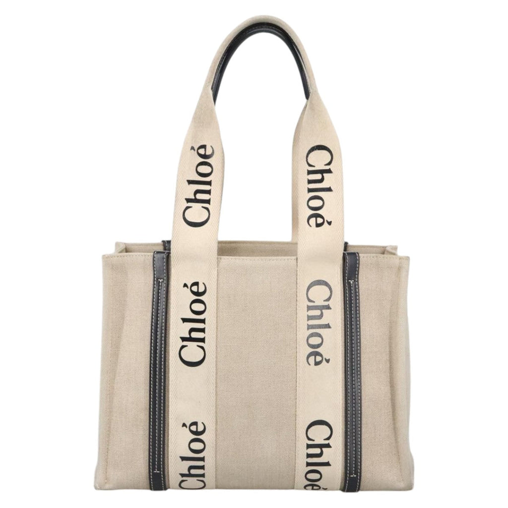 Chloe Hand Bag Canvas Beige bs20260