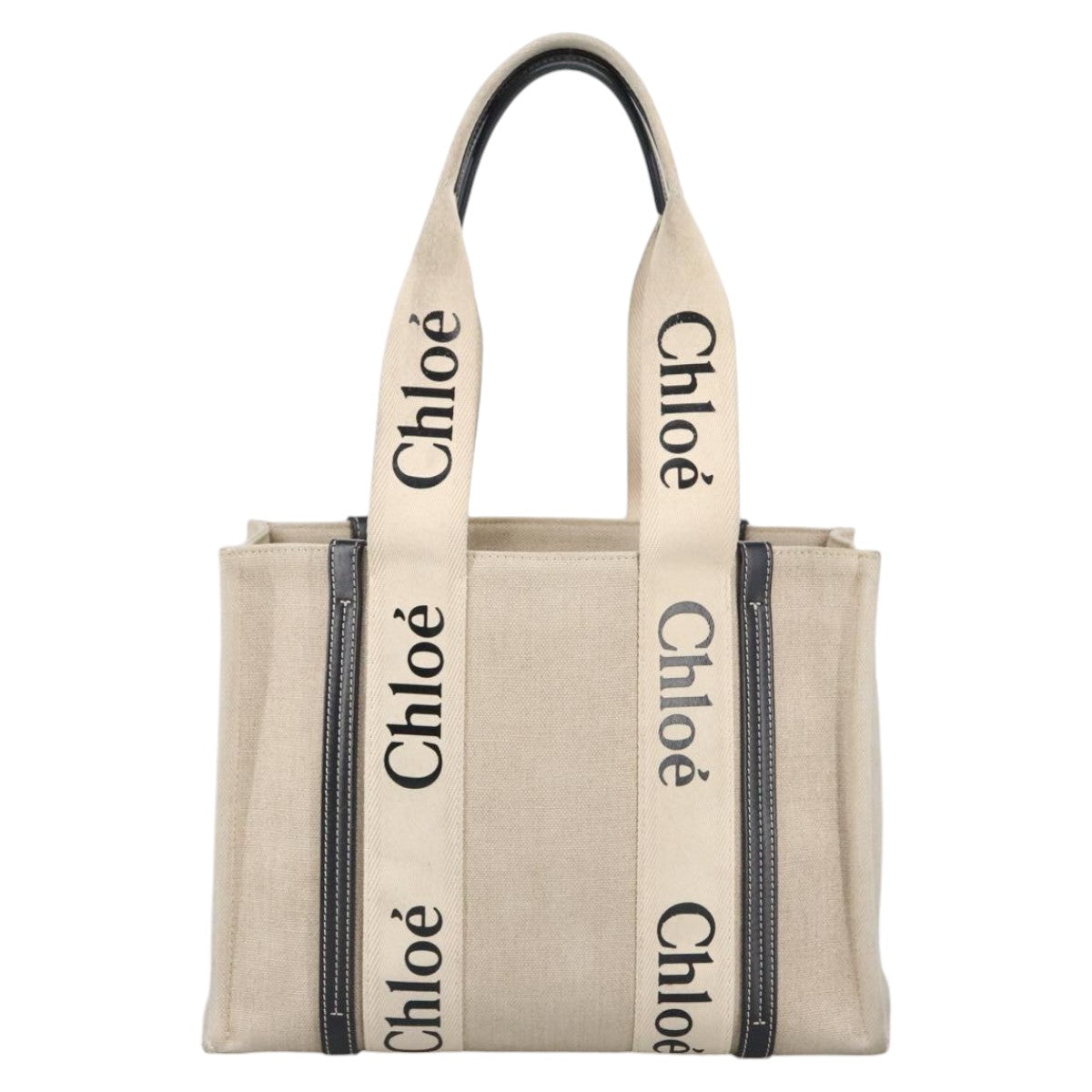 Chloe Hand Bag Canvas Beige bs20260
