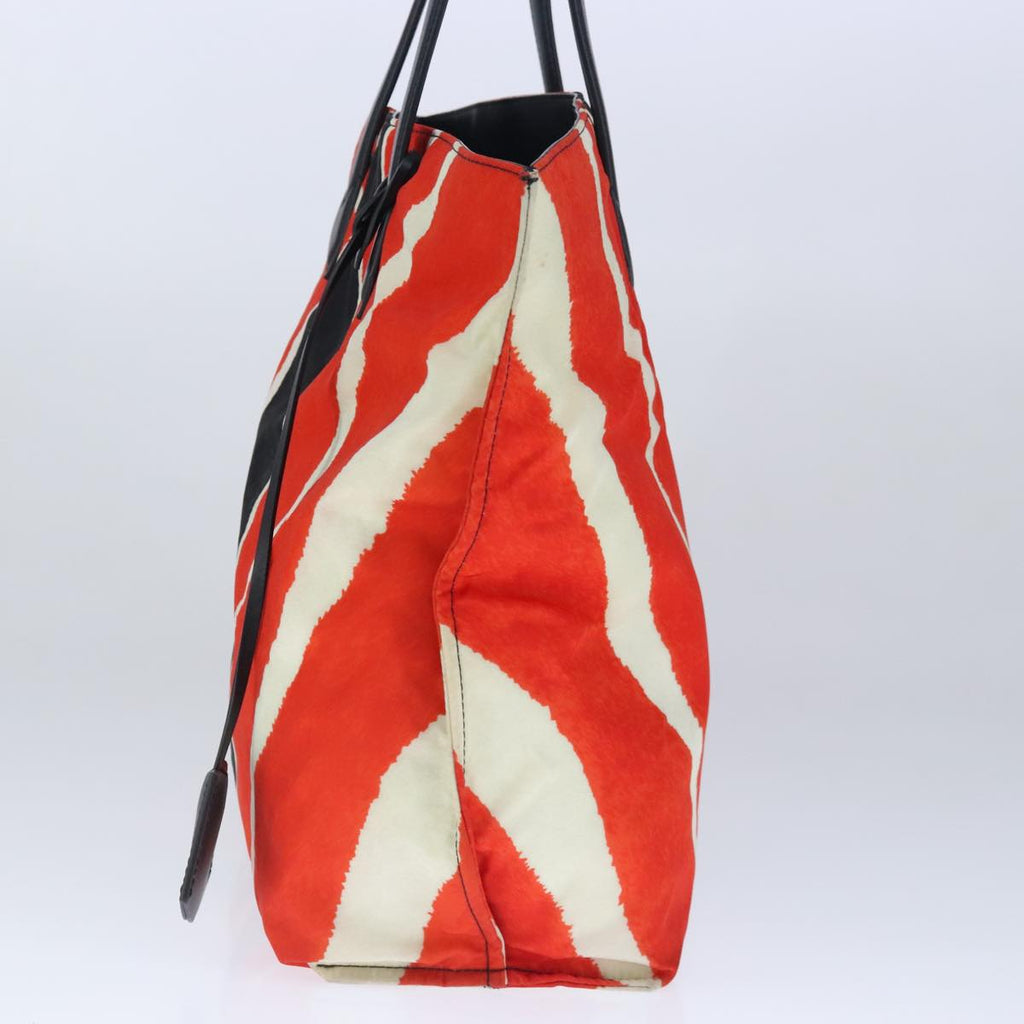 FENDI Tote Bag Nylon Red Silverbs20291