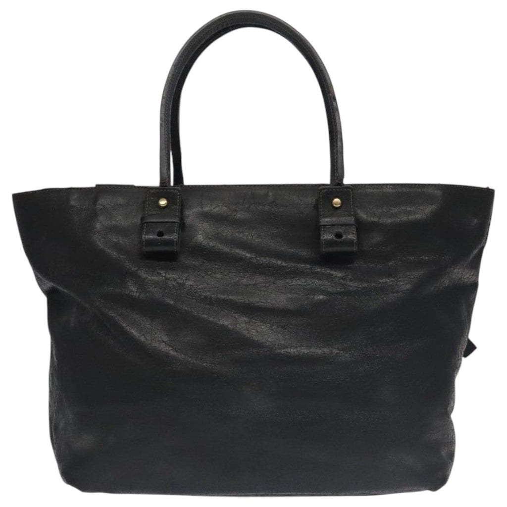 Chloe Tote Bag Leather Black Gold bs20406