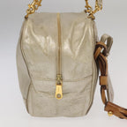 Chloe Shoulder Bag Leather Silver Gold bs20547