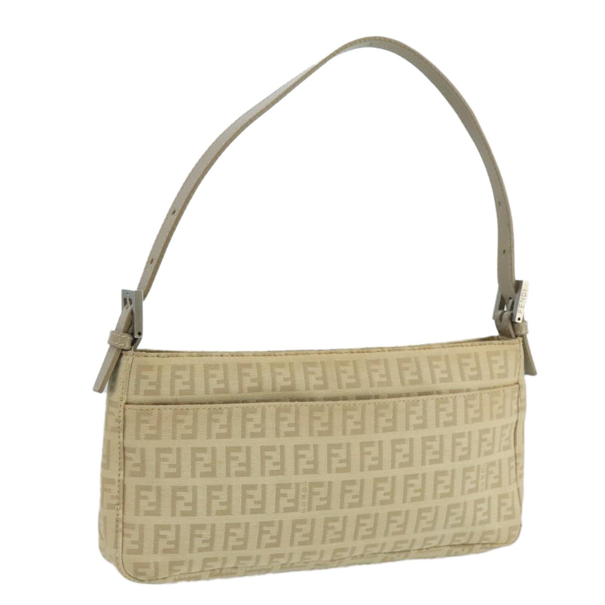 FENDI Zucchino Canvas Hand Bag Beigebs20575