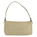 FENDI Zucchino Canvas Hand Bag Beigebs20575
