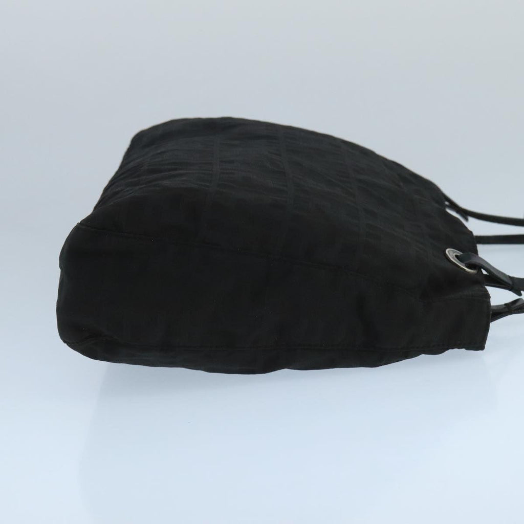 FENDI Zucca Canvas Tote Bag Nylon Black Silverbs20581