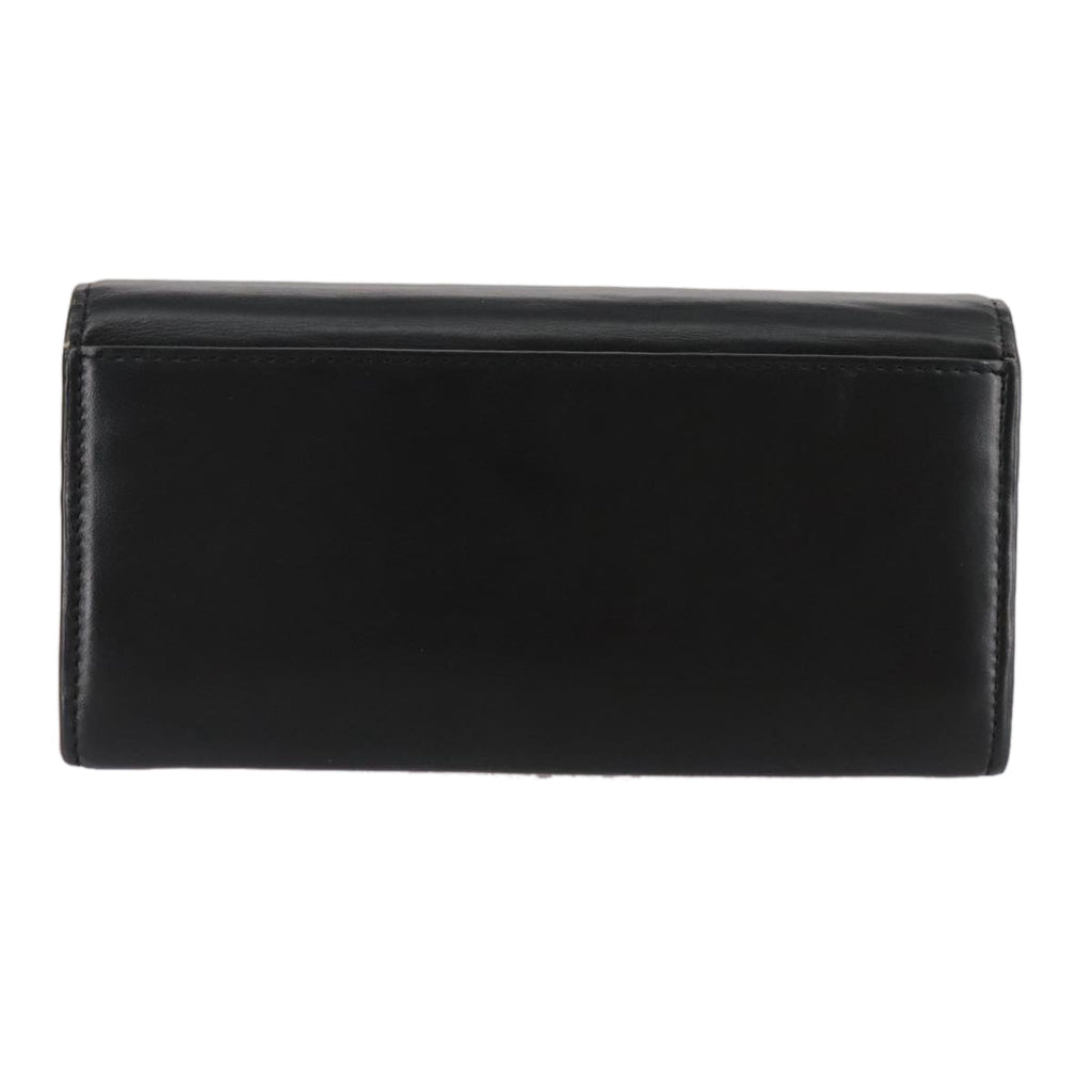 Chloe Long Wallet Leather Black bs21335