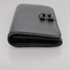 Chloe Long Wallet Leather Black bs21335