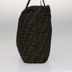 FENDI Zucca Canvas Tote Bag Brown Blackbs21515