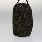 FENDI Zucca Canvas Tote Bag Brown Blackbs21515