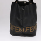 FENDI Hand Bag Canvas Blackbs21580