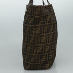 FENDI Zucca Canvas Tote Bag Brown Blackbs21600