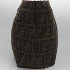 FENDI Zucca Canvas Tote Bag Brown Blackbs21636