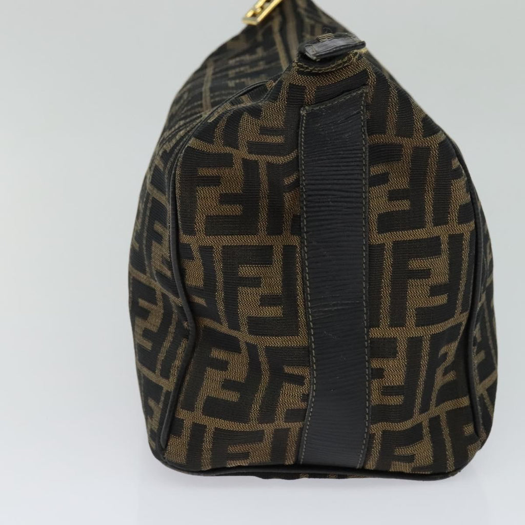 FENDI Zucca Canvas Hand Bag Brownbs21928