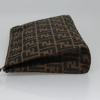 FENDI Zucca Canvas Clutch Bag Brownbs22209