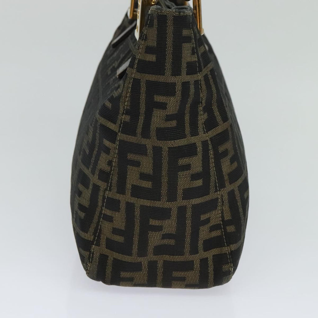 FENDI Zucca Canvas Hand Bag Brownbs22272