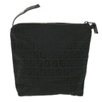 FENDI Zucchino Canvas Hand Bag Black  bs4045