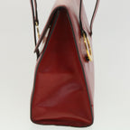 CELINE Shoulder Bag Leather Red  4297