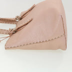 FENDI Celeria Tote Bag Leather Pink Auth bs4616