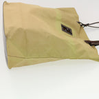 FENDI Tote Bag Nylon Khaki Auth bs4859