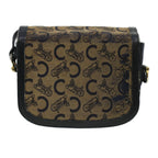 CELINE C Macadam Canvas Shoulder Bag Navy  5114